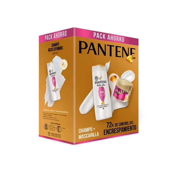 Pantene champú Rizos Definidos 225ml + Mascarilla 300ml